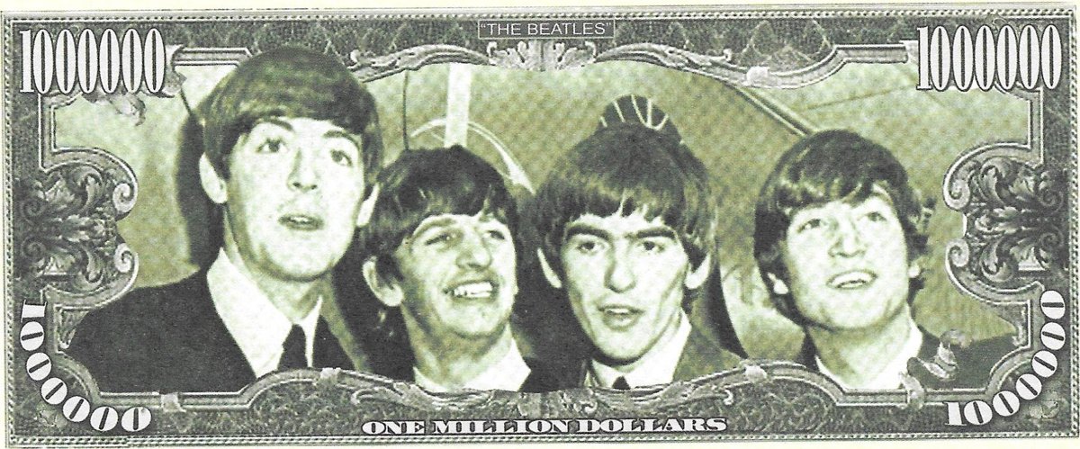 Miljons dolāri - Beatles - Starkey, suvenīra banknote