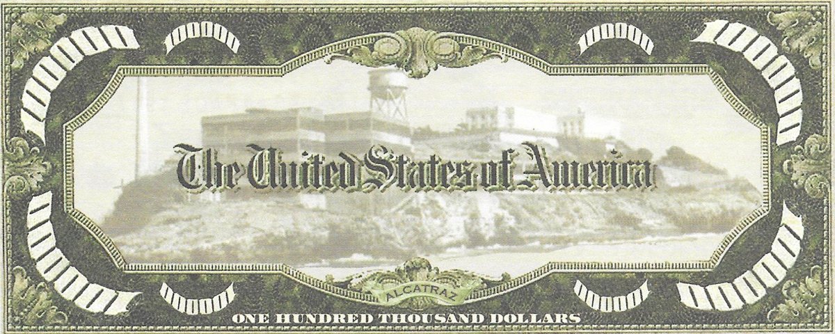 Simts tūkstoši dolāri - Al Capone, suvenīra banknote