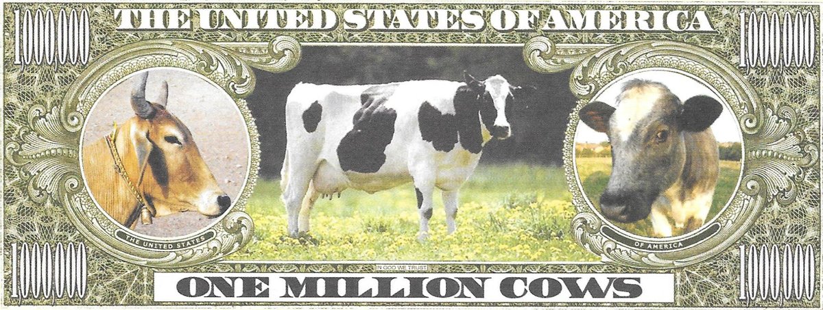 Viens miljons govju, suvenīra banknote