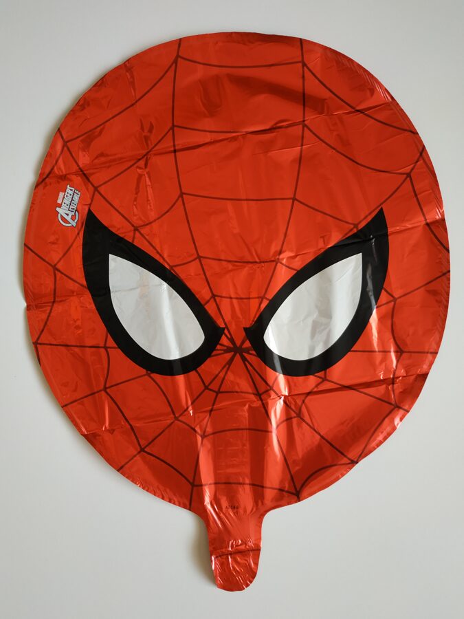 Folija balons - spiderman - zirnekļcilvēks - 43 cm - sarkans