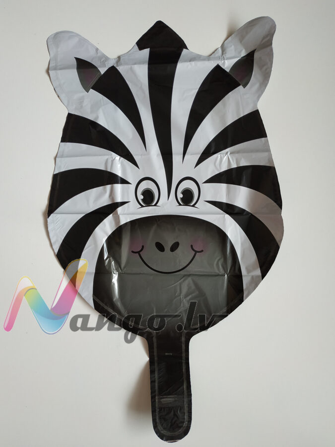 Folija balons Zebras galva  64 x 45 cm Safari