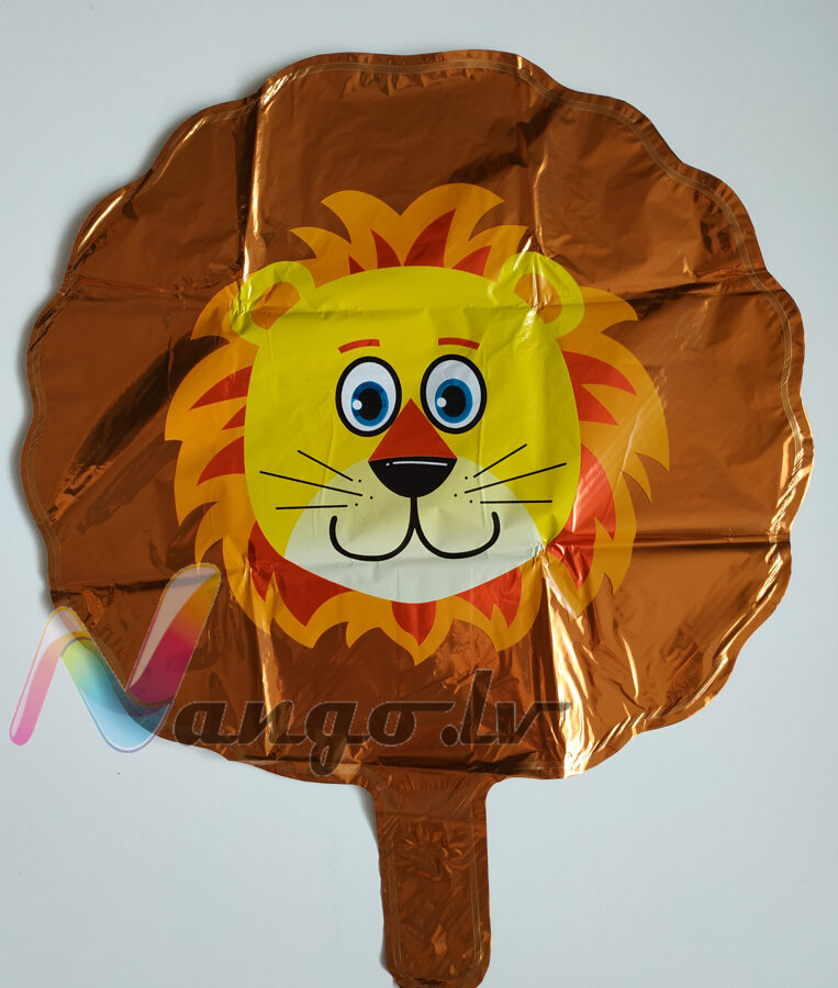 Folija balons Lauvas galva 55 x 55 cm Safari