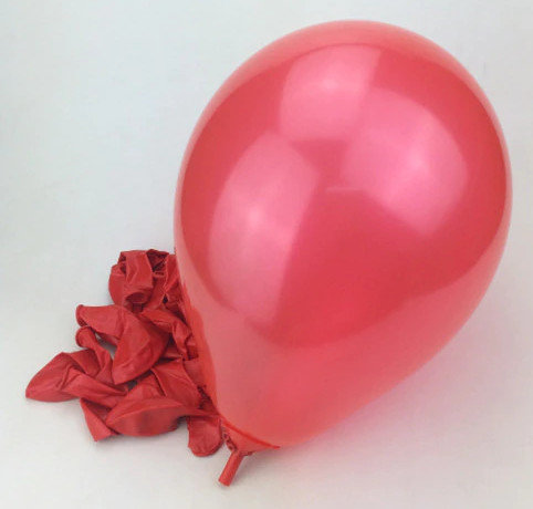 Balons - sarkans - 25 cm
