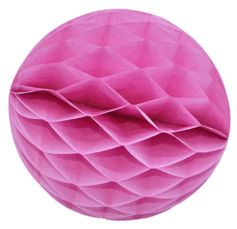Papīra bumba - šūnu bumba - 8 cm - gaiši rozā
