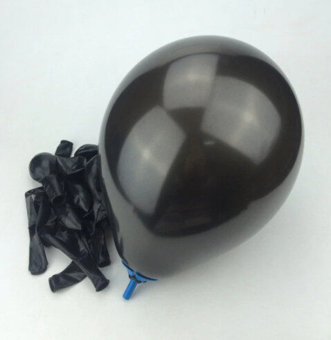 Balons - melns - 25 cm