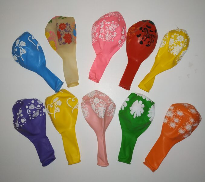 Baloni ar zīmējumiem - komplekts 10 gab - 30 cm (29 gr)