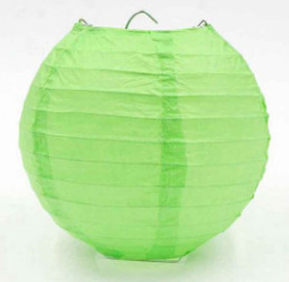 Laterna papīra gaiši zaļš 30 cm
