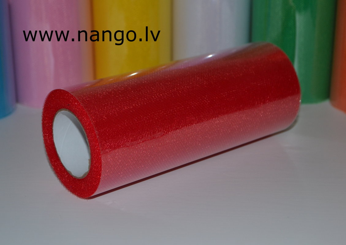 Tills ruļļos 22m x 15cm sarkans
