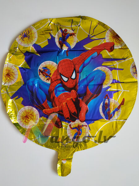 Folija balons - spiderman - zirnekļcilvēks - 43 cm - apaļš
