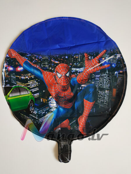 Folija balons - spiderman - zirnekļcilvēks - 43 cm - apaļš