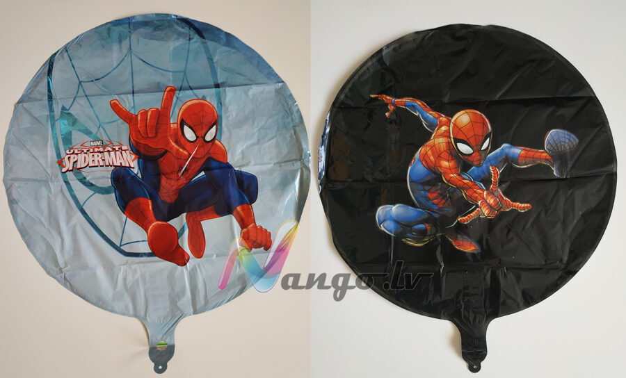 Folija balons - spiderman - zirnekļcilvēks - 43 cm - apaļš
