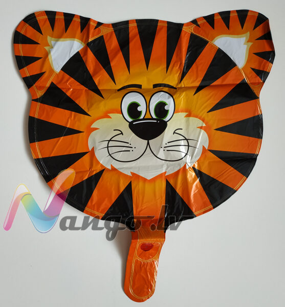 Folija balons Tīģera galva 55 x 55 cm Safari