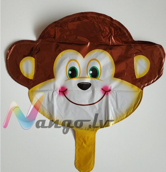Folija balons Pērtiķa galva  60 x 53 cm Safari