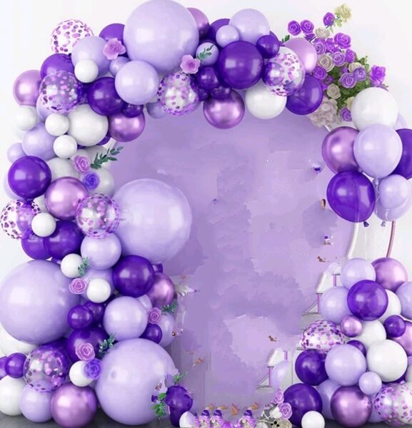 Balonu komplekts ( virtene ) violets 111 gab