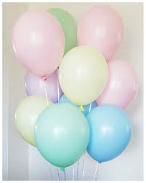 Воздушные шары Макарун, пастель, комплект 10 шт