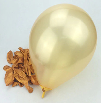 Воздушный шар, золотой 25 см