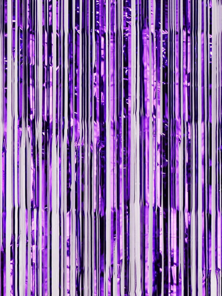 Шторка-занавес -фотозона из дождика - фиолетовый 100 x 200 см