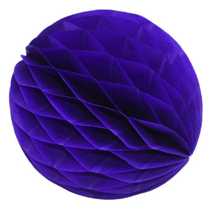 Honeycomb Ball Decoration 8 cm dark purple